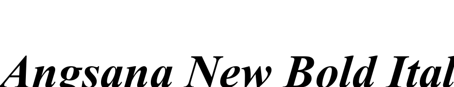 Angsana New Bold Italic Yazı tipi ücretsiz indir